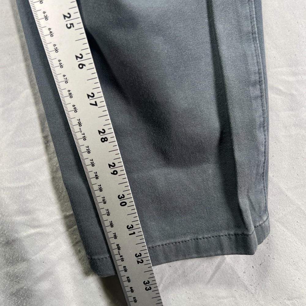 Everlane Uniform Pants Mens 30x34 (Fits 30x32) Gray Slim Fit Chino Workwear - Picture 9 of 9